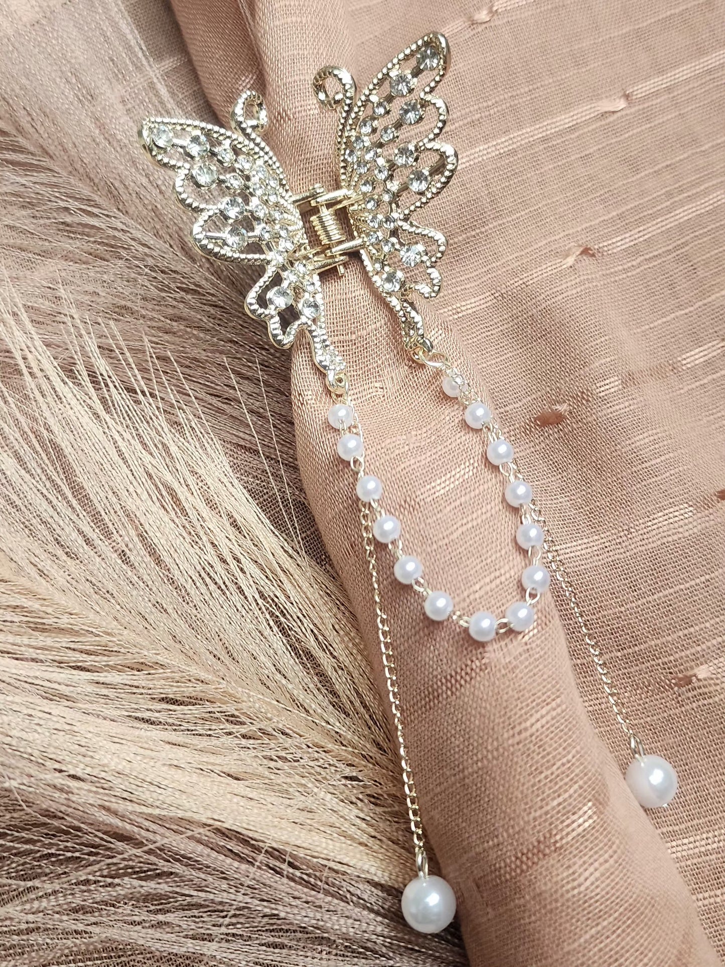 Peacock Hair Clip